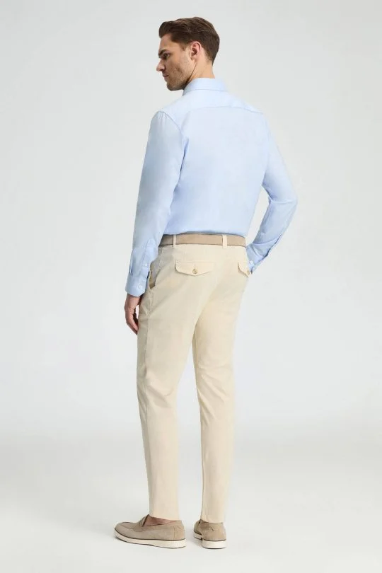 Hemington - Krem Rengi Yazlık Chino Pantolon (7)