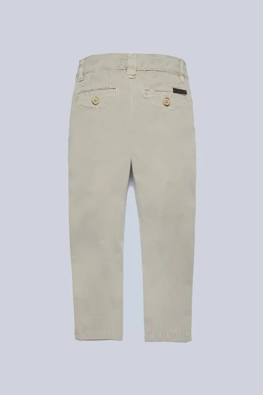 Krem Rengi Yazlık Çocuk Chino Pantolon