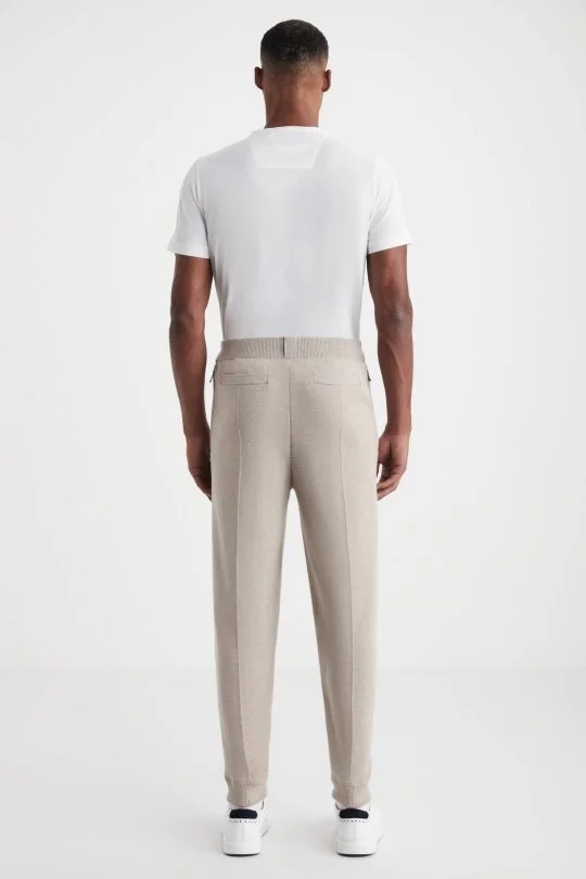 Hemington - Kum Rengi Merino Yün Activewear Triko Pantolon (4)