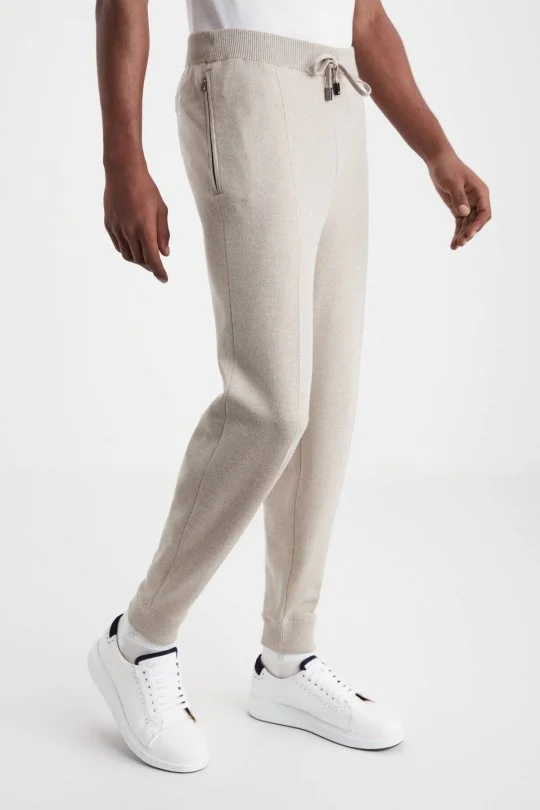 Hemington - Kum Rengi Merino Yün Activewear Triko Pantolon (3)