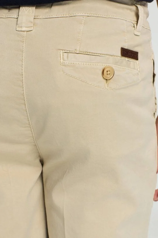 Hemington - Kum Rengi Pamuk Chino Çocuk Bermuda Şort (4)