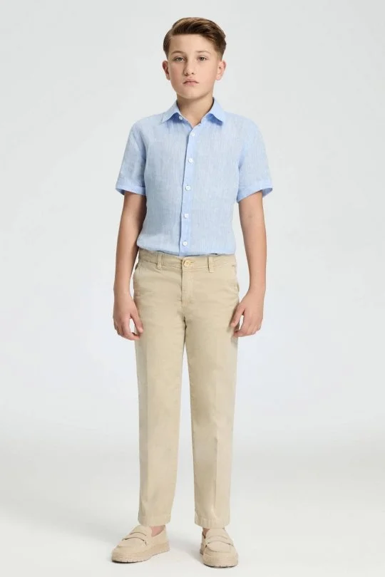 Hemington - Kum Rengi Yazlık Çocuk Chino Pantolon (2)