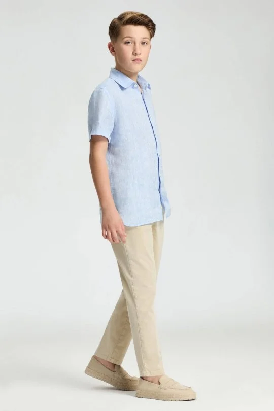 Hemington - Kum Rengi Yazlık Çocuk Chino Pantolon (1)