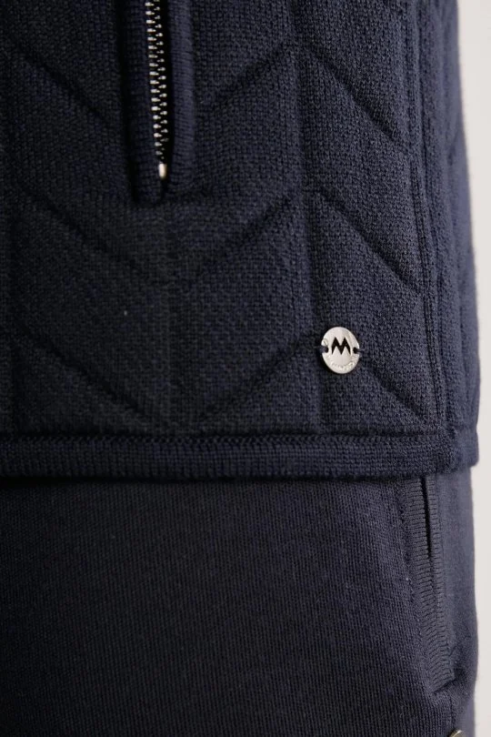 Hemington - Lacivert Activewear Merino Yün Triko Yelek (6)