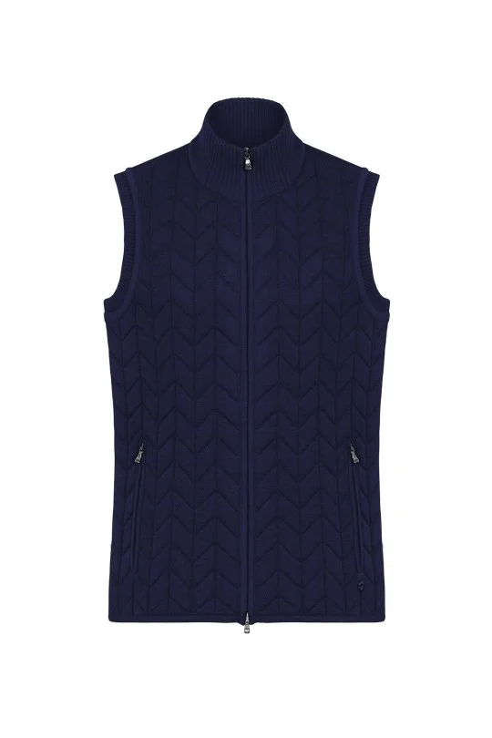 Hemington - Lacivert Activewear Merino Yün Triko Yelek (7)