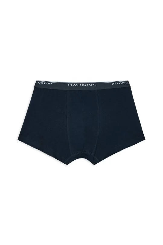 Hemington - Lacivert Beyaz Lacivert Üçlü Boxer Seti (3)