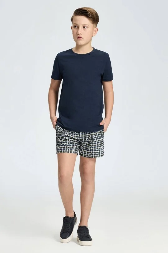Hemington - Lacivert Bisiklet Yaka Basic Çocuk T-Shirt (1)