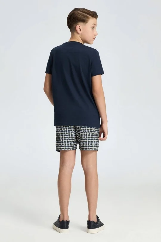 Hemington - Lacivert Bisiklet Yaka Basic Çocuk T-Shirt (5)