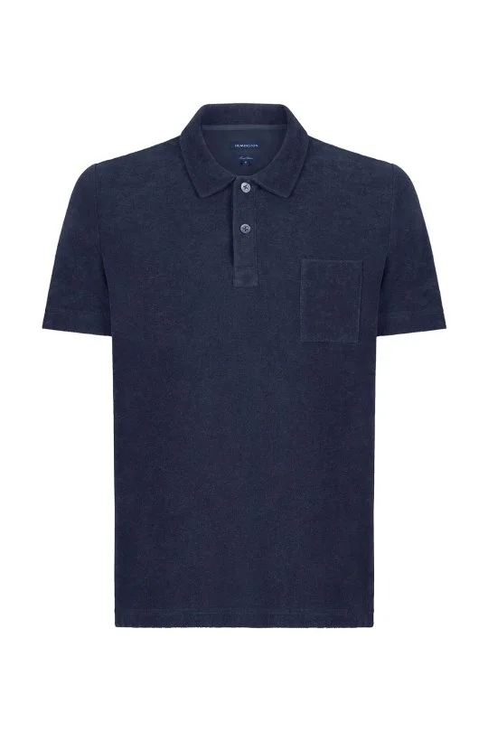 Hemington - Lacivert Havlu Kumaş Polo Yaka T-Shirt (6)