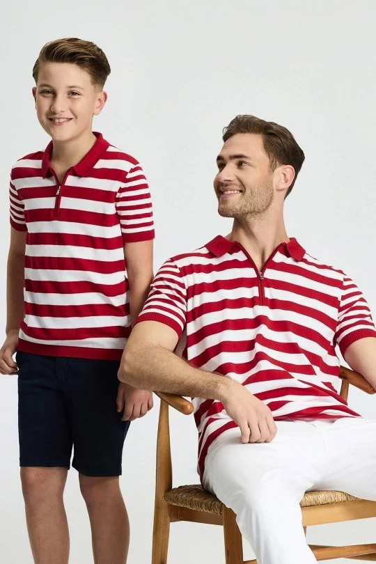 Hemington - Lacivert Pamuk Chino Çocuk Bermuda Şort (1)