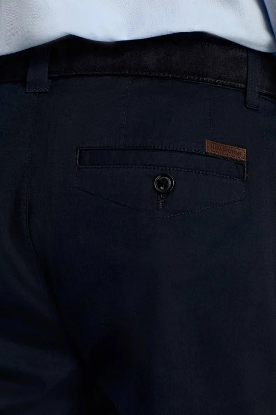 Hemington - Lacivert Pamuk Karışım Yazlık Chino Pantolon (4)
