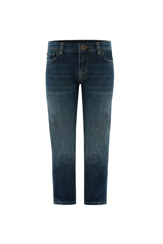 Hemington - Lacivert Taşlanmış Denim Çocuk Pantolon (5)