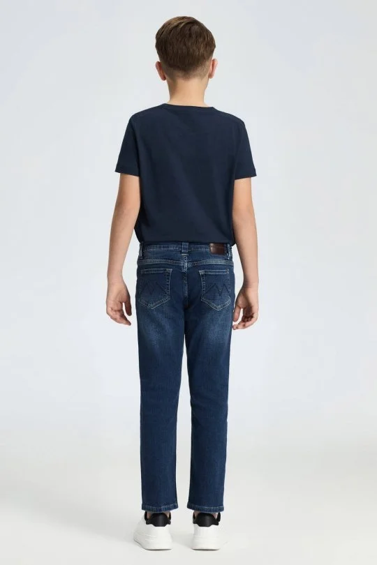 Hemington - Lacivert Taşlanmış Denim Çocuk Pantolon (2)