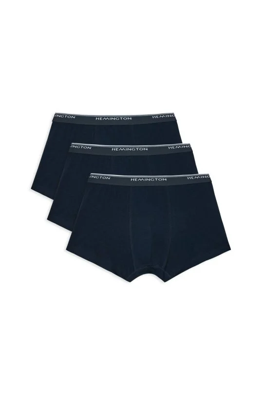 Hemington - Lacivert Üçlü Boxer Seti (2)