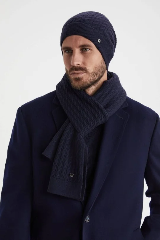 Hemington - Lambswool Yün Lacivert Bere