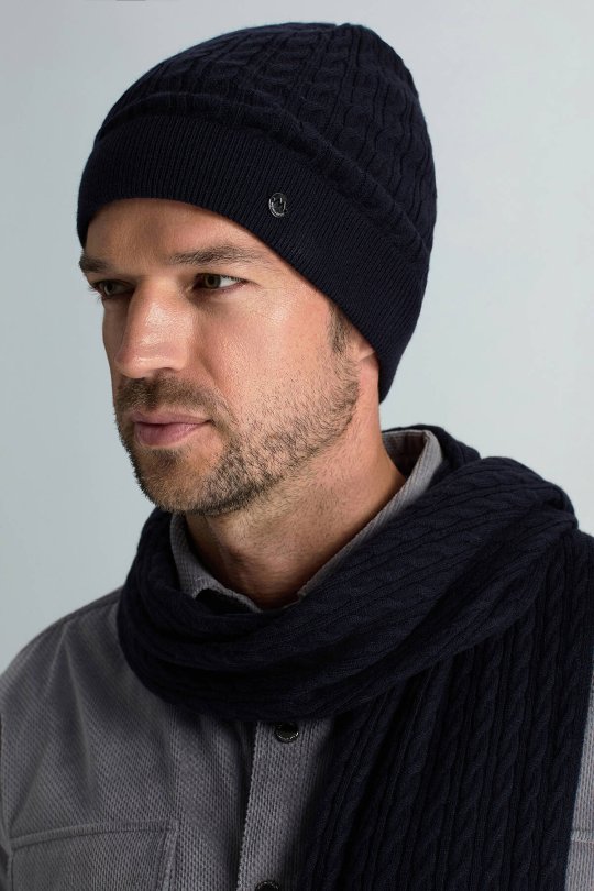 Lambswool Yün Lacivert Bere