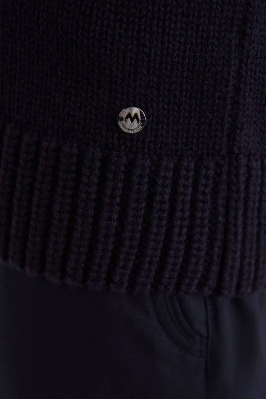 Hemington - Lambswool Yün Boğazlı Lacivert Triko Kazak (6)