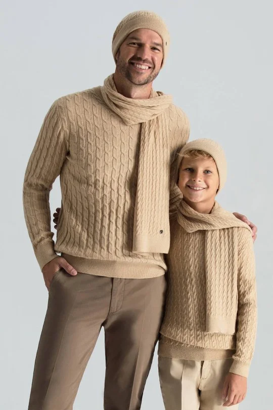 Hemington - Lambswool Yün Camel Çocuk Bere (3)