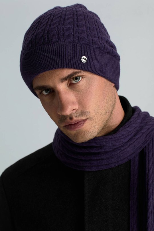 Lambswool Yün Mor Bere