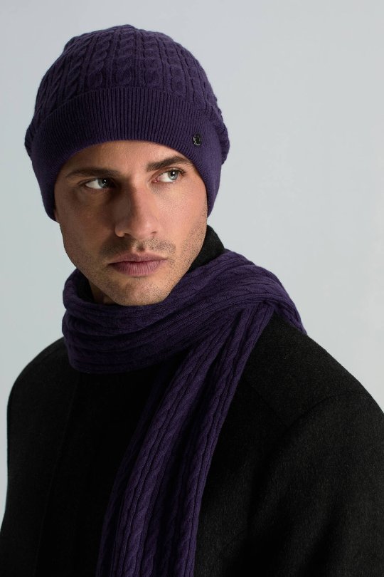 Lambswool Yün Mor Bere