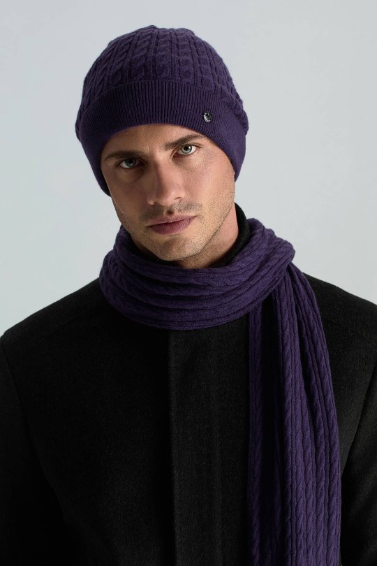 Lambswool Yün Mor Bere