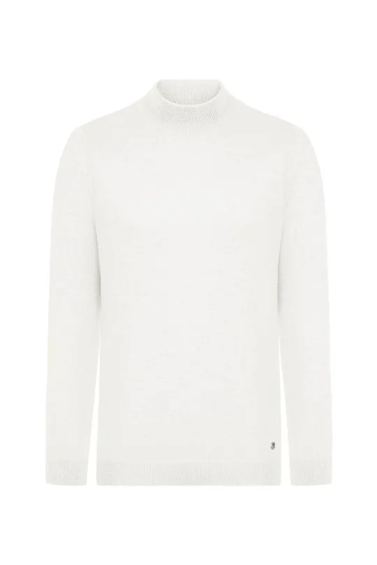 Hemington - Lupetto Yaka Merino Yün Ekru Triko (6)