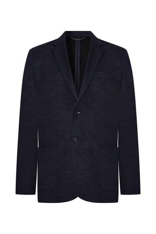 Hemington - Lyocell Kumaş Lacivert Blazer Ceket (8)