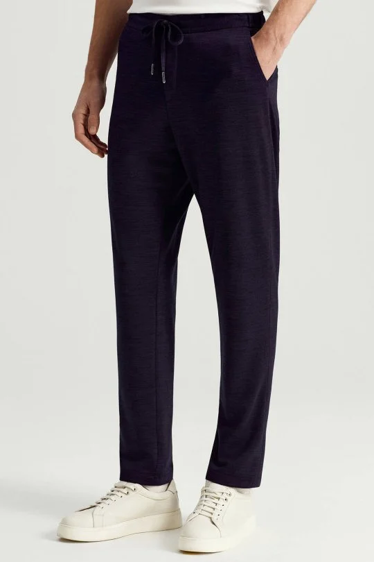 Hemington - Lyocell Kumaş Lacivert Relax Chino Pantolon (2)