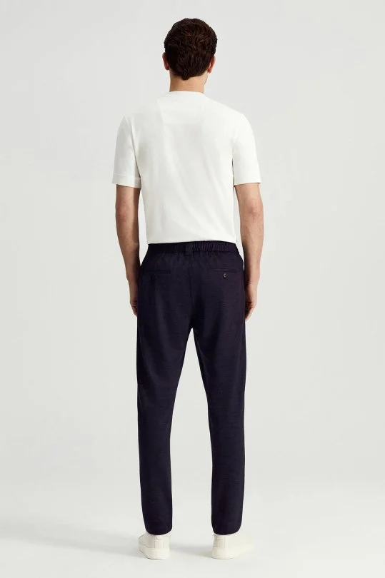 Hemington - Lyocell Kumaş Lacivert Relax Chino Pantolon (5)