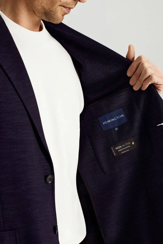 Hemington - Lyocell Kumaş Lacivert Blazer Ceket (3)
