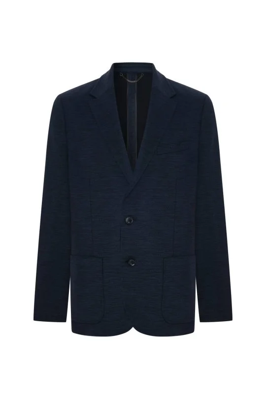 Hemington - Lyocell Kumaş Lacivert Blazer Ceket (7)