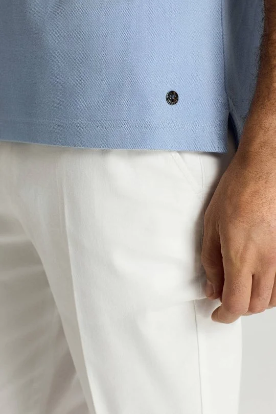 Hemington - Lyocell Pamuk Kumaş Açık Mavi Polo Yaka T-Shirt (3)