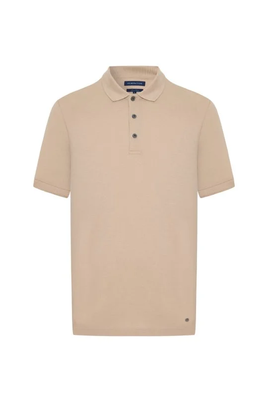 Hemington - Lyocell Pamuk Kumaş Bej Polo Yaka T-Shirt (6)
