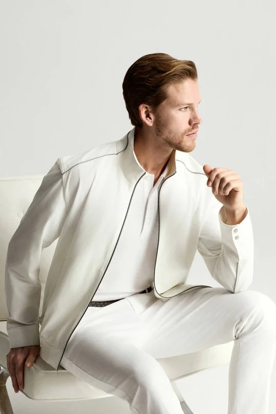 Hemington - Lyocell Pamuk Kumaş Beyaz Polo Yaka T-Shirt (2)