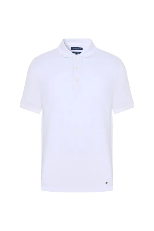 Hemington - Lyocell Pamuk Kumaş Beyaz Polo Yaka T-Shirt (6)