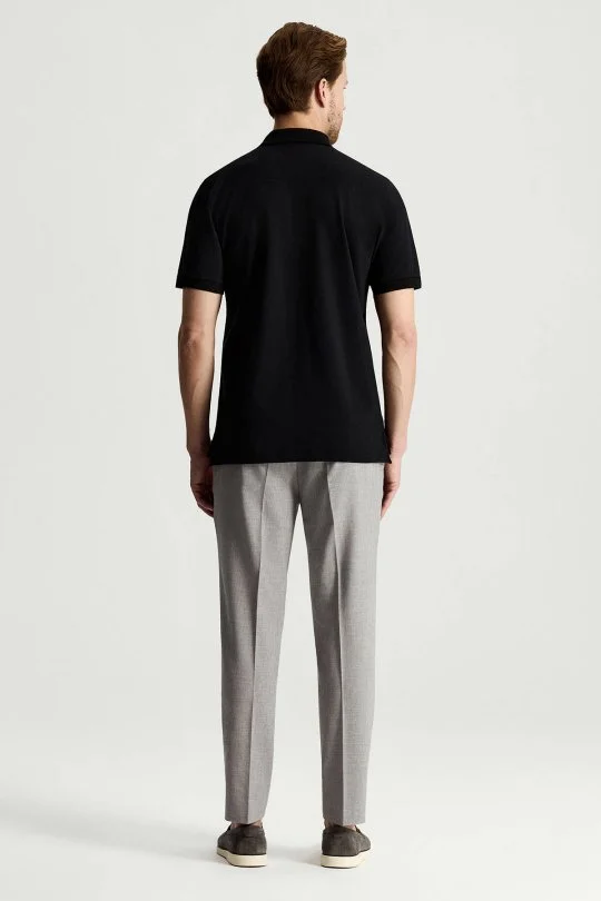Hemington - Lyocell Pamuk Kumaş Siyah Polo Yaka T-Shirt (5)