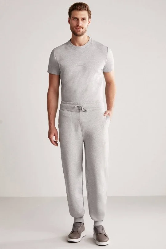 Hemington - M Logolu Açık Gri Jogger Pantolon (1)