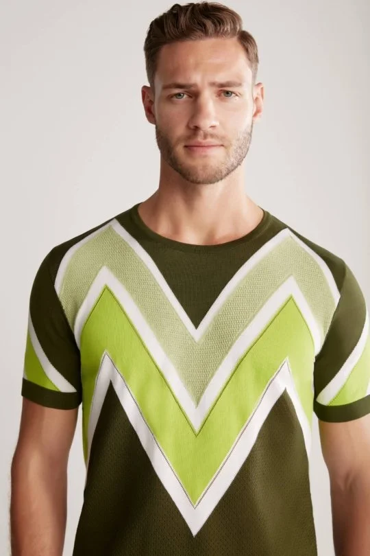 Hemington - M Logolu Haki Merserize Pamuk Triko T-Shirt (1)