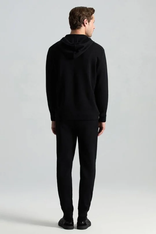 Hemington - M Logolu Kapüşonlu Siyah Hoody (5)