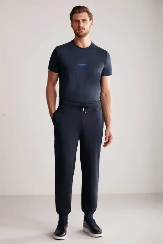 Hemington - M Logolu Lacivert Jogger Pantolon (1)