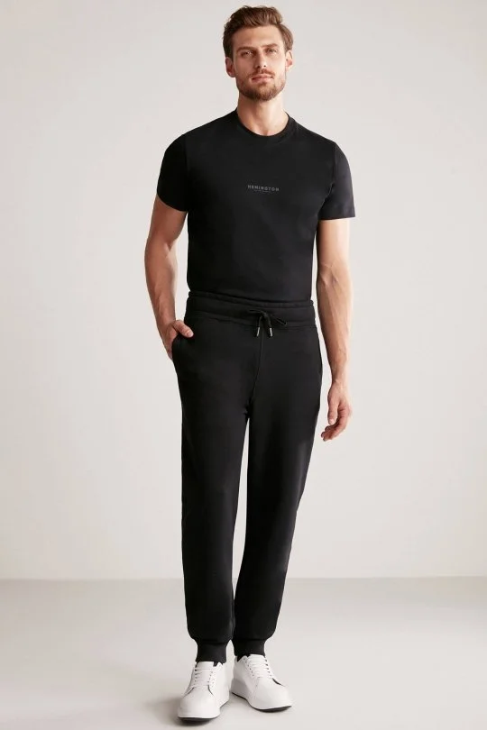Hemington - M Logolu Siyah Jogger Pantolon (2)