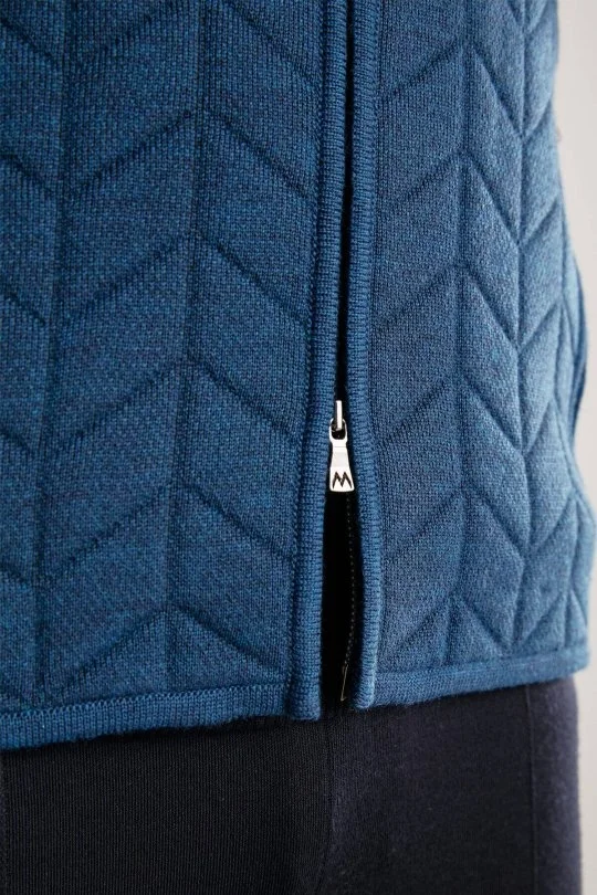 Hemington - Mavi Activewear Merino Yün Triko Yelek (5)