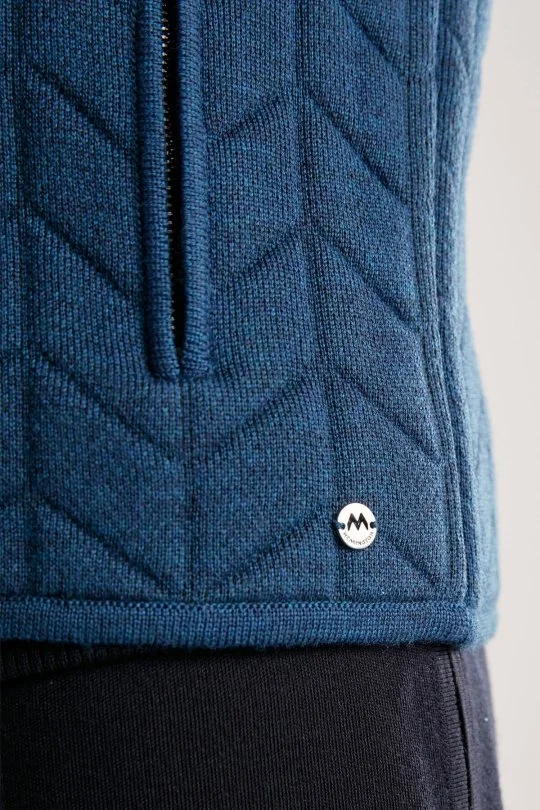 Hemington - Mavi Activewear Merino Yün Triko Yelek (6)