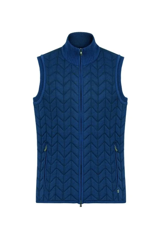 Hemington - Mavi Activewear Merino Yün Triko Yelek (7)