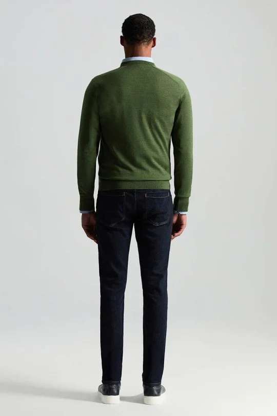 Hemington - Merino Yün Açık Yeşil Bisiklet Yaka Triko (3)