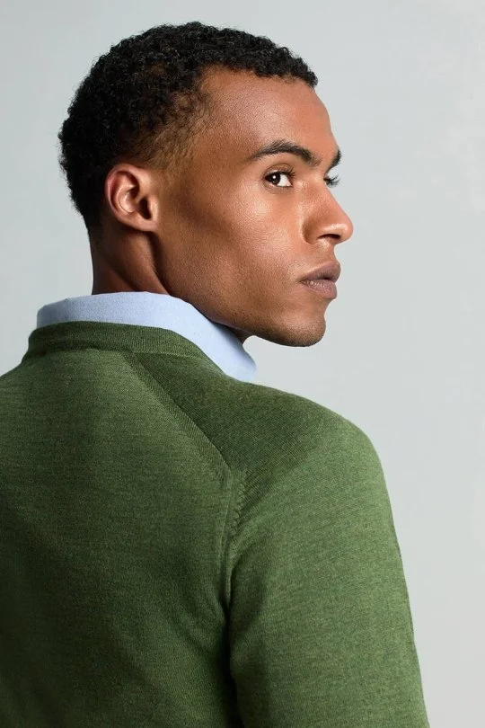 Hemington - Merino Yün Açık Yeşil Bisiklet Yaka Triko (4)