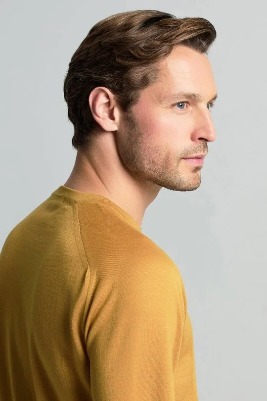 Hemington - Merino Yün Hardal Rengi Bisiklet Yaka Triko (3)