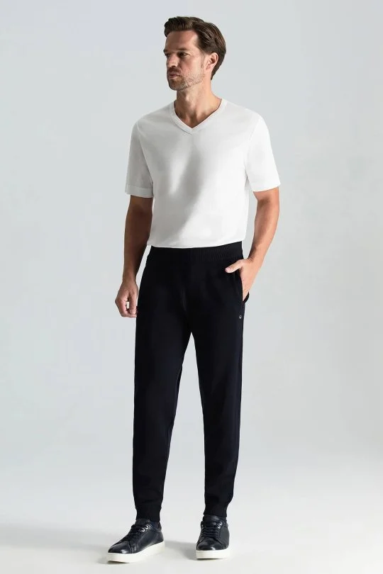 Hemington - Merino Yün Lacivert Triko Pantolon (2)