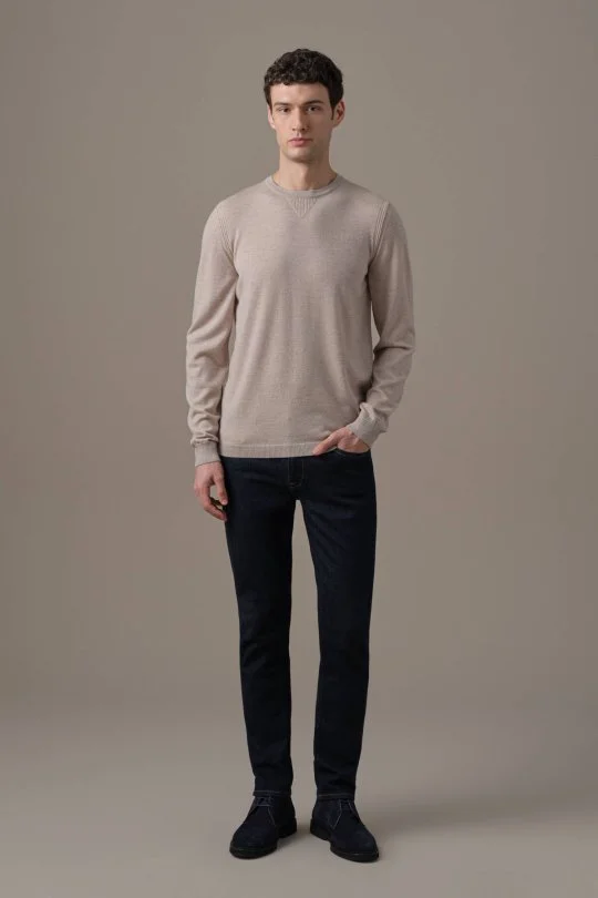 Merino Yün-Modal Camel Lounge Triko