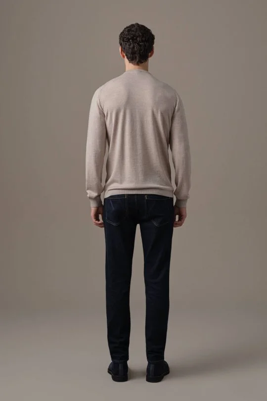 Merino Yün-Modal Camel Lounge Triko